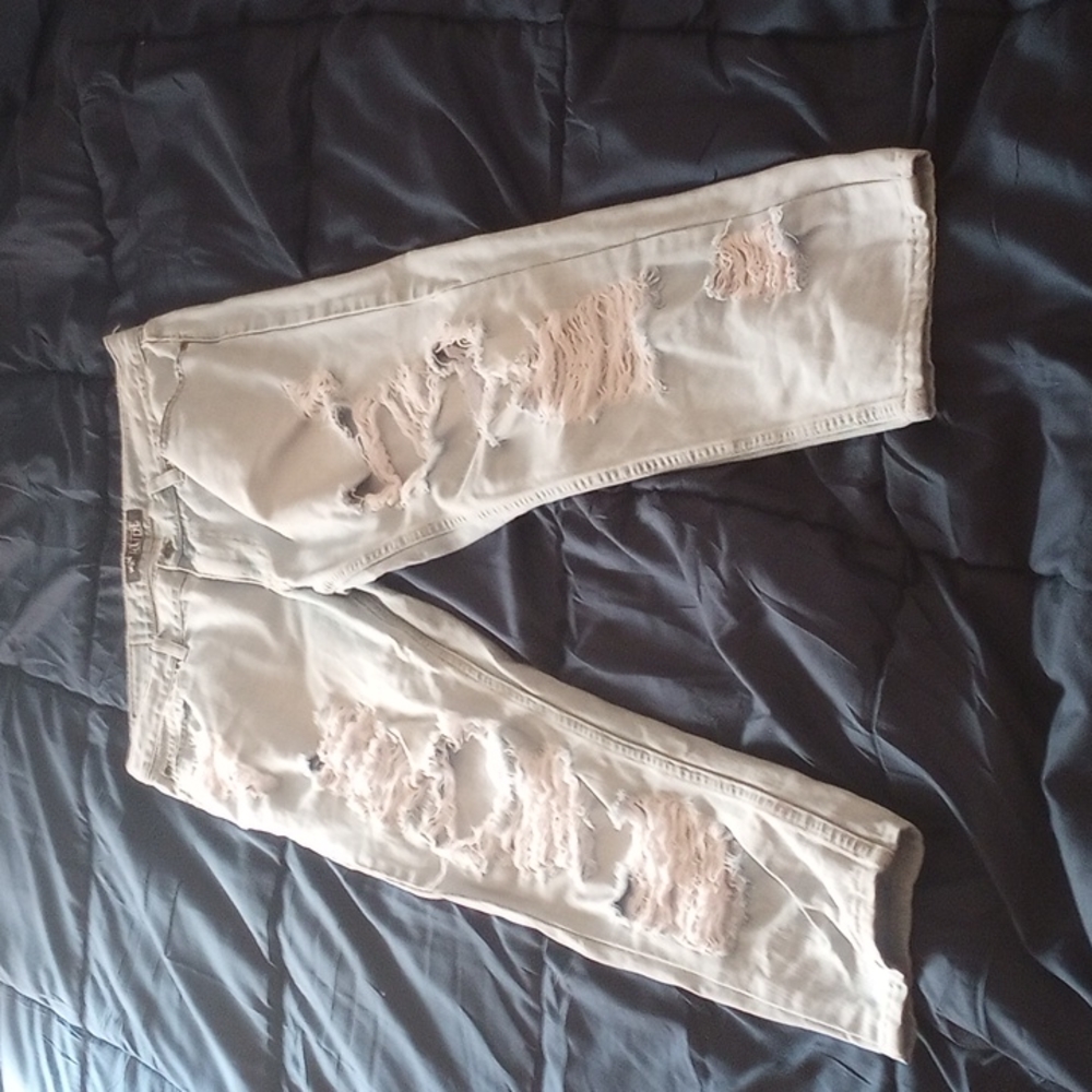 XXXRUDE RIPPED LIGHT SKINNY JEANS 34X29 MENS